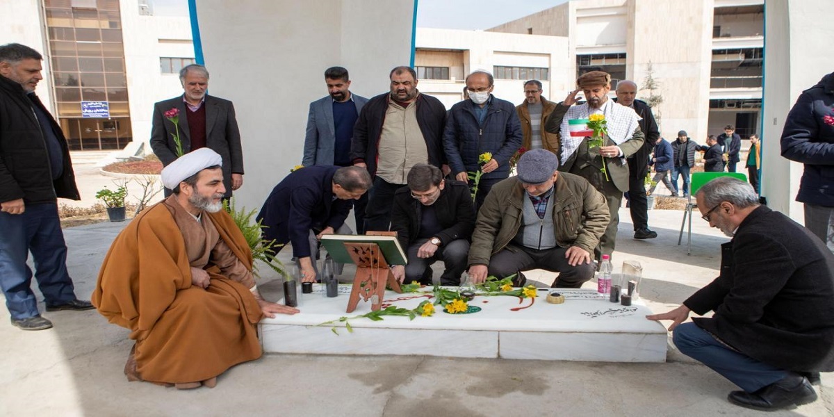 برگزاری مراسم گرامیداشت سالگرد تشییع و تدفین شهید گمنام و آئین روز درختکاری در دانشکده کشاورزی 