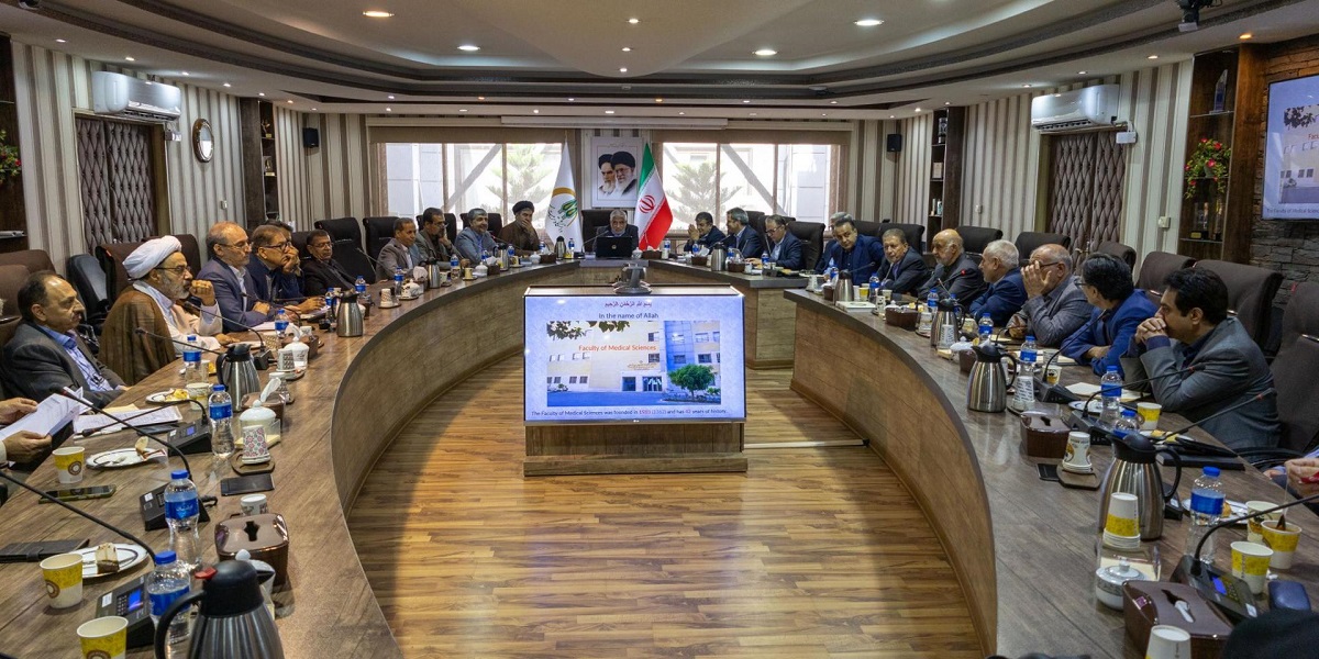 ارائه گزارش فعالیت‌های دانشکده علوم پزشکی در نشست شورای دانشگاه